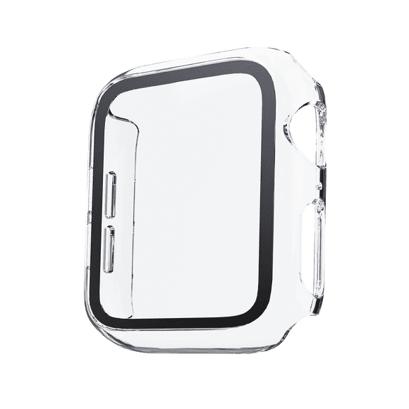 onn Clear Bumper with Screen Protector for Apple Watch 40mm, Unisex