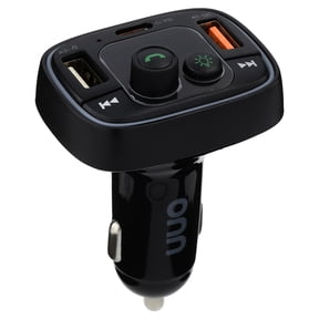 onn 20W/18W Wireless FM Transmitter and Car Charger