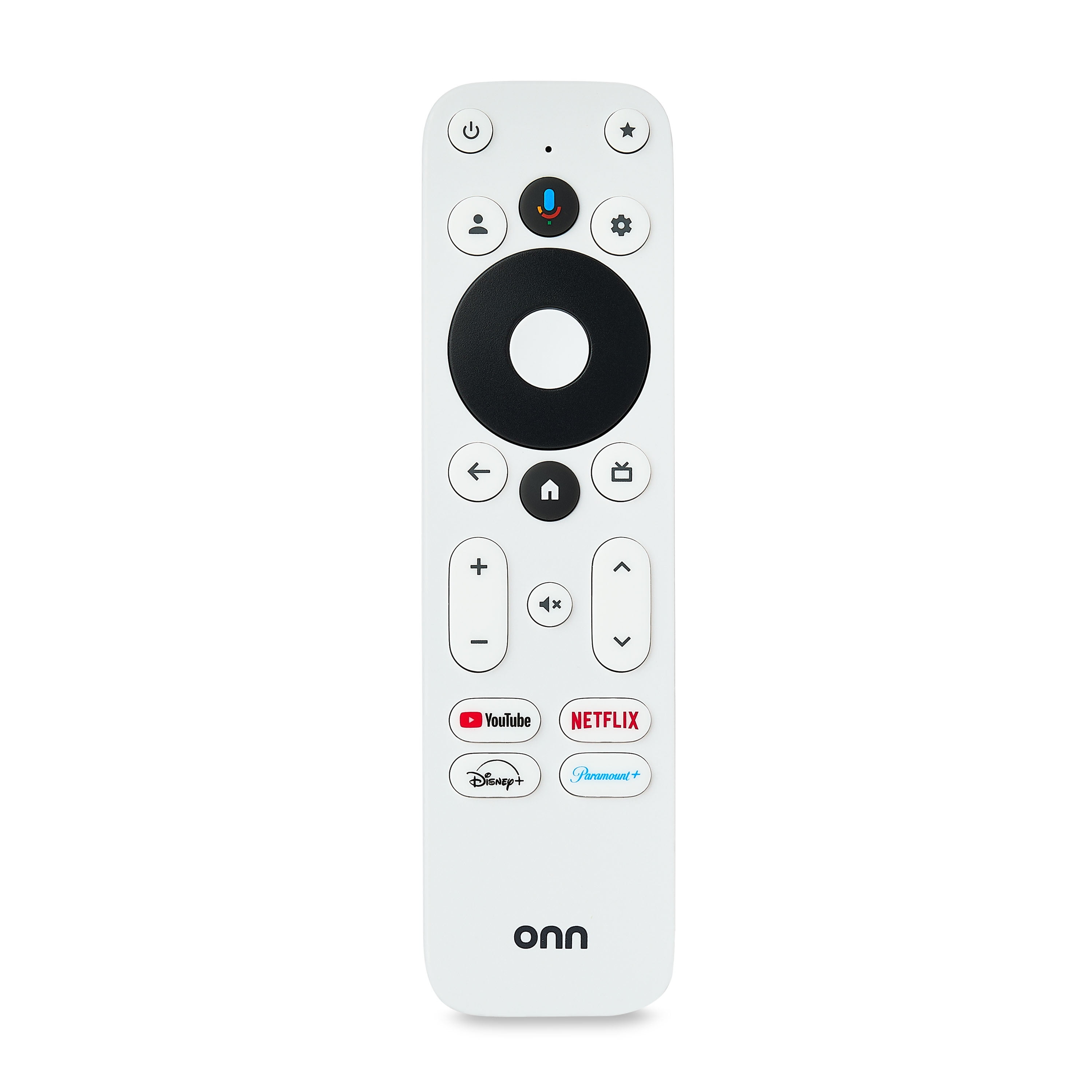 onn Voice Remote Compatible with onn Streaming Devices and Google TV, White