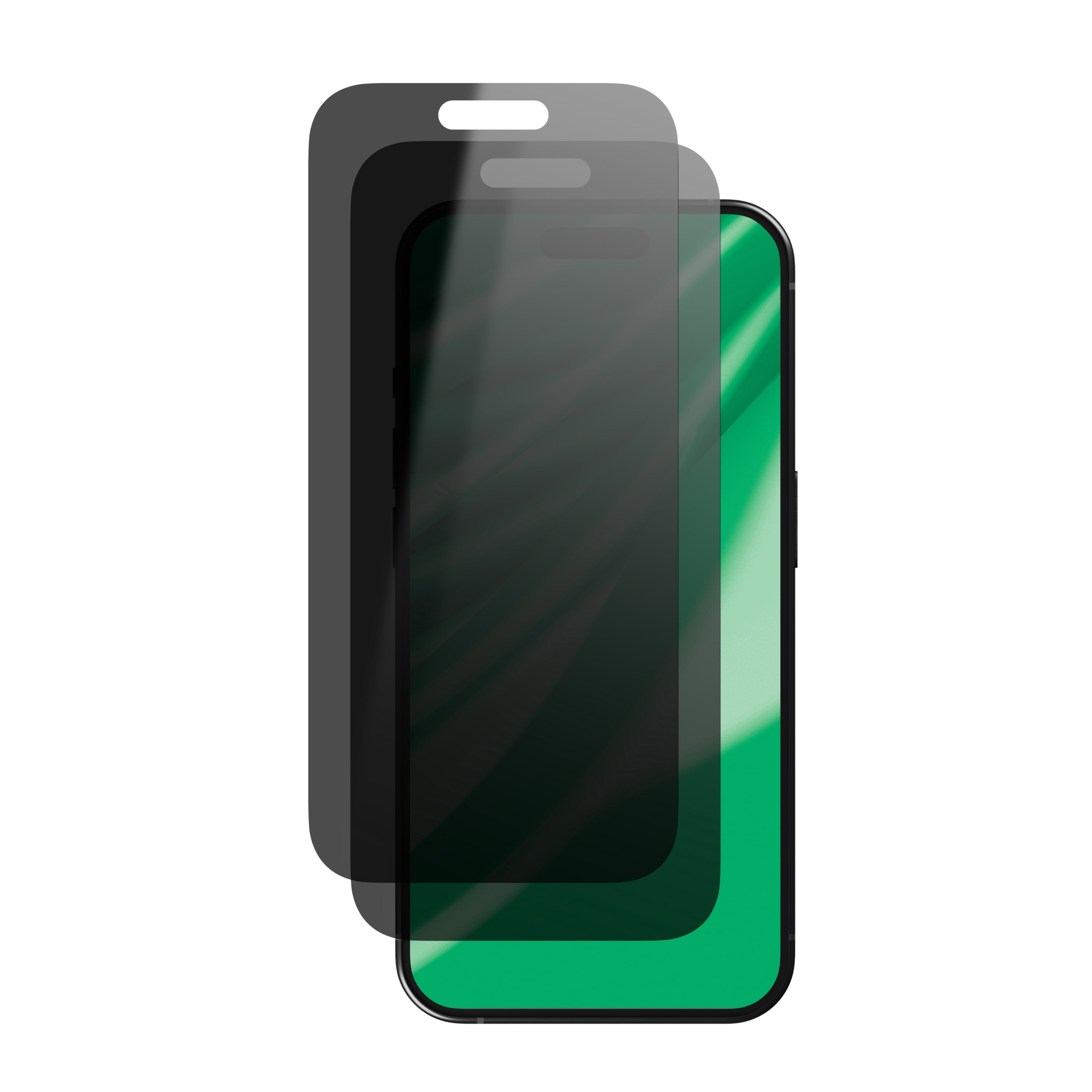 onn iPhone 18 Pro Max 2-Pack Privacy Glass Screen Protector with Camera Glass and Easy Installation Frame