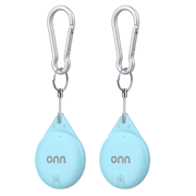 onn Wireless Item Locator 2-Pack, MFi Certified, Blue