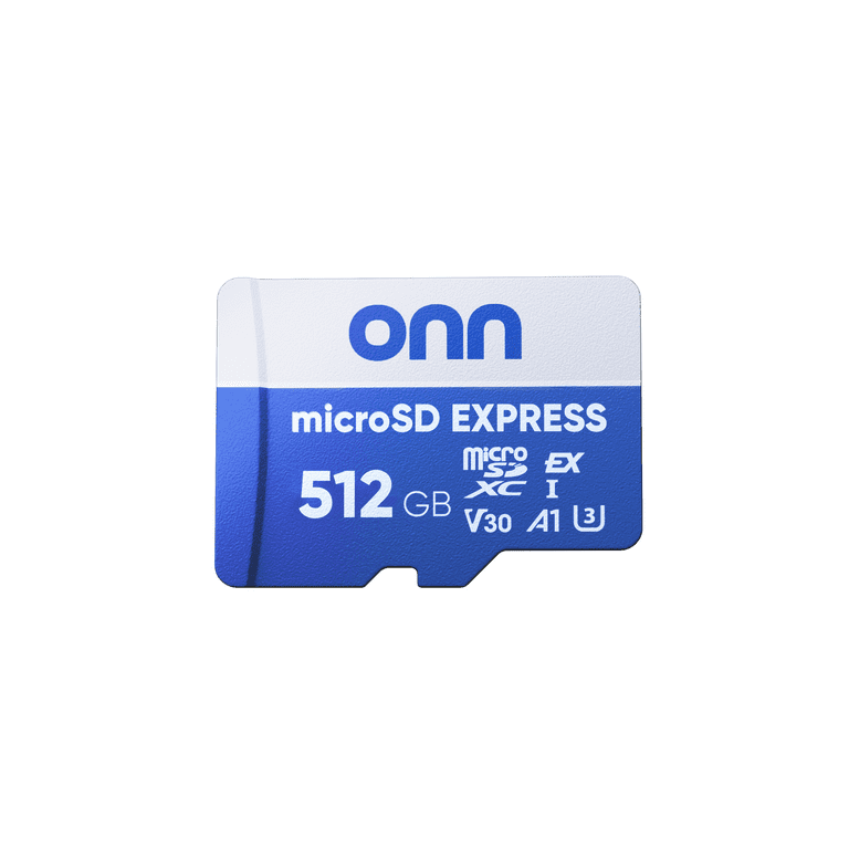 Free Shipping! Onn+ microSDXC Express Card 512 GB, up to 800 MB/s
