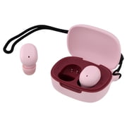 onn Wireless Mini-Earbuds with Wrist-Strap, Pink