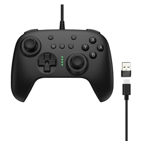 onn Wired Game Controller for Nintendo Switch 2, OLED, Lite, Black