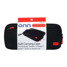 ONN Soft Carrying Case for Nintendo Switch 2, Nintendo Switch, Nintendo Switch, Switch Lite, Black