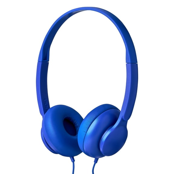 onn On-Ear Headphones, Blue