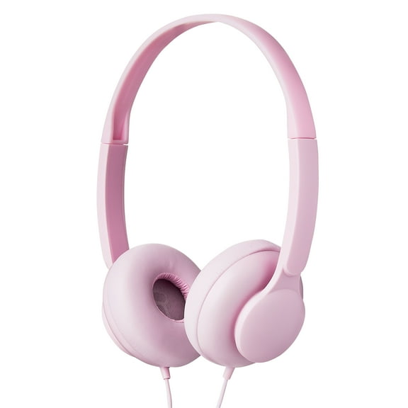 onn On-Ear Headphones, Pink