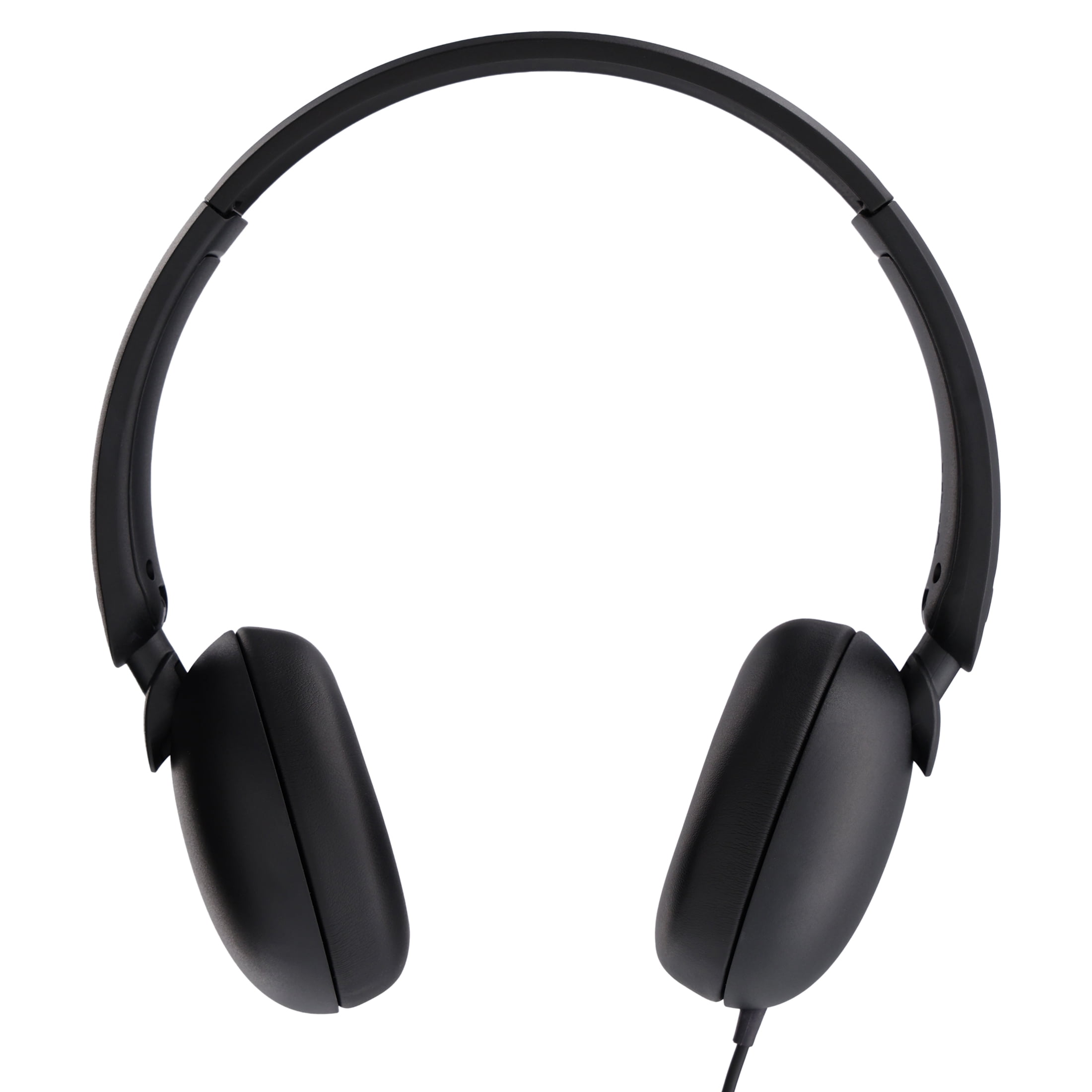onn On-Ear Headphones, Black