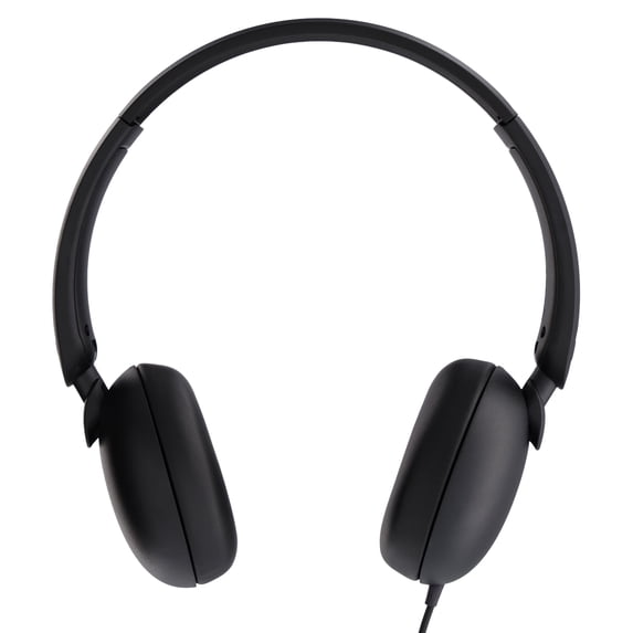 onn On-Ear USB-C Headphones, Black