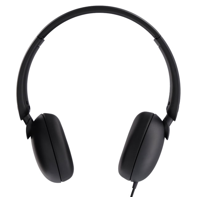 onn On-Ear USB-C Headphones, Black