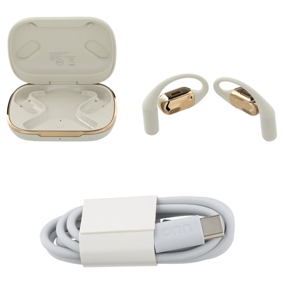 onn Trekster Pro Wireless Open-Ear Earphones, White