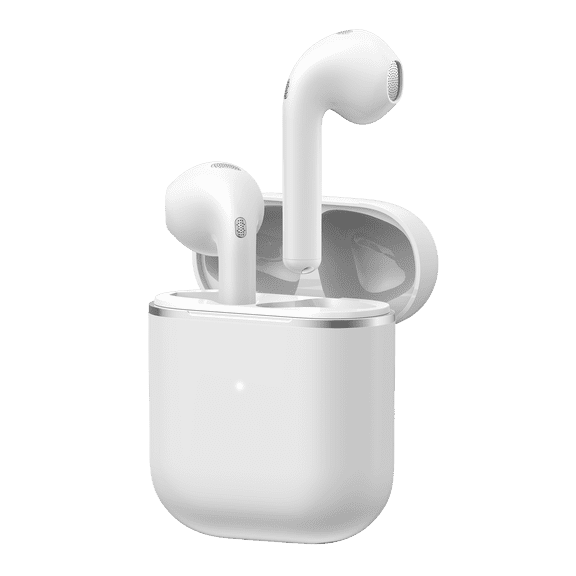 onn Vibraudio Pro 2 Wireless Earbuds, White