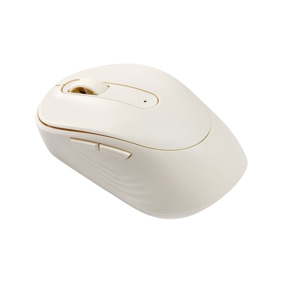 Onn Silent Wireless 5-Button Mouse with 1600 DPI and USB Nano Receiver, Vanilla Dream