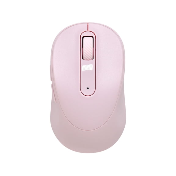 Onn Silent Wireless 5-Button Mouse with 1600 DPI and Nano Receiver, Pink
