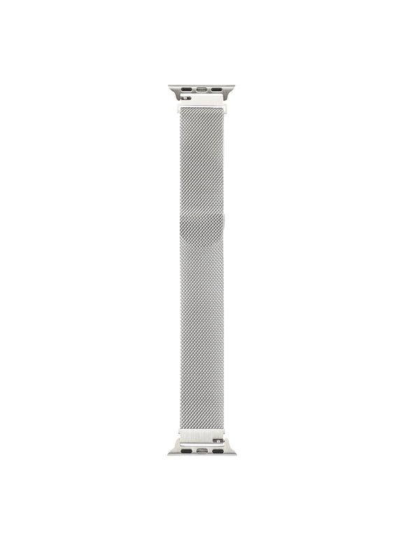 Silver Metal Mesh Watch Band, Universal Fit for Apple, Samsung, and Garmin, 1 Piece - Unisex