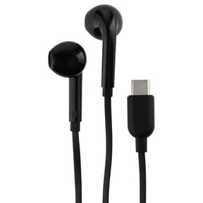 onn Earbuds with USB-C Connector, Black