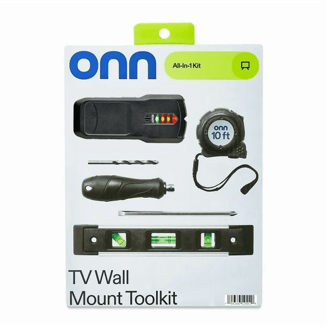Onn 6-Piece TV Wall-Mount Tool Kit