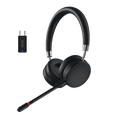 thumbnail image 1 of onn PC Wireless Headset, Bluetooth/2.4Ghz, Black, 1 of 14