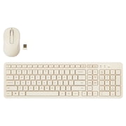 onn Wireless Keyboard and Mouse Combo, 104 Keys, Vanilla Dream