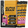 thumbnail image 1 of ONNIT Alpha BRAIN® Instant Drink Mix, Blackberry Lemonade, 30 Packets, 1 of 9