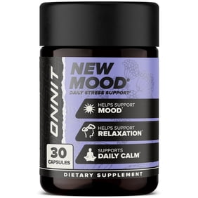 ONNIT New MOOD&reg;, Daily Stress Support Supplement, 30 Capsules