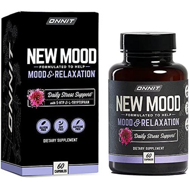 ONNIT New Mood (60ct) Daily Stress, Mood, Sleep Supplement