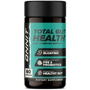 ONNIT Total GUT HEALTH , Daily Digestive Support Supplement, 60 Capsules