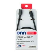 onn USB-C to USB-C Cable, 6