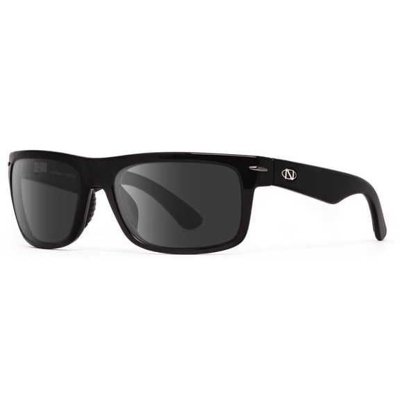 ONO'S ZOAR Grey Plano Mirror Lens with Black POLARIZED frame SUNGLASSES