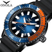 ONOLA Simple Three Hands Waterproof Automatic Mechanical Mens Fashion Watch