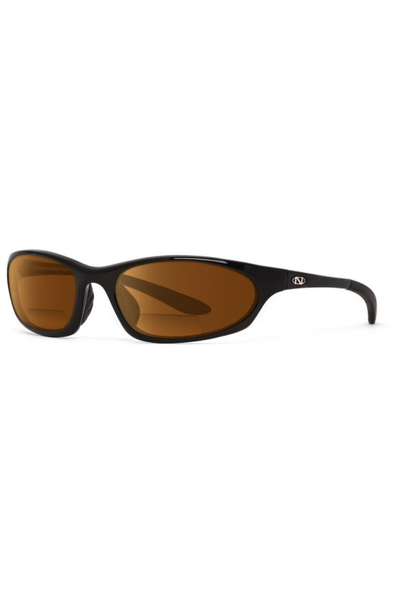 Grand Lagoon Amber Bifocal +2.50 power Polarized Black frame Sunglasses