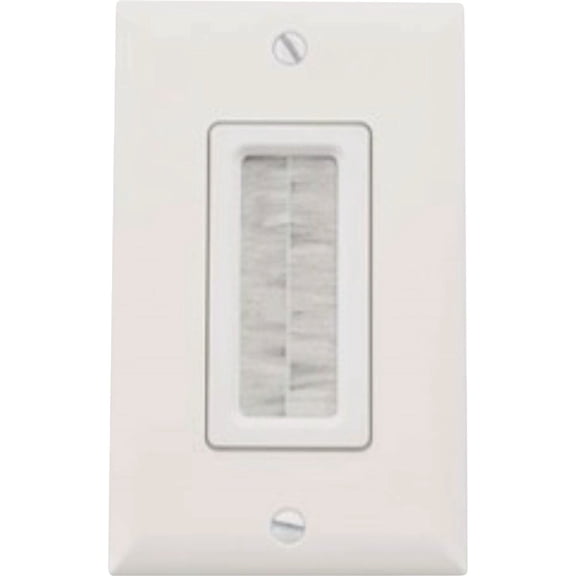 Legrand - OnQ HDMI In-Wall Connection Kit for Cable Management, Cable Pass Through Strap Conceals Cabling Behind the Wall, White, 2 Count, HT2004WHV1