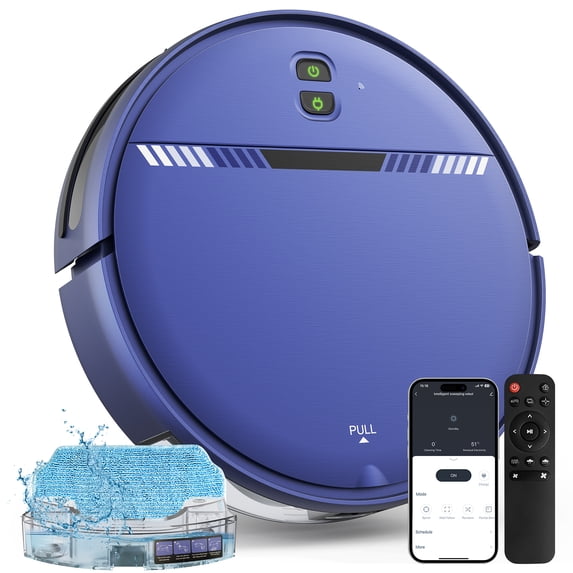 ONSON 2300Pa Robot Vacuum Cleaner and Mop Combo, 2 in 1 Vacuum and Mop With Wi-Fi, Ideal for Hard Floors