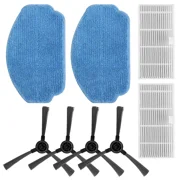 ONSON Robot Sweeping Brush, Deep Cleaning Dust Blocking Mop Cloth Side Brush Filter 02