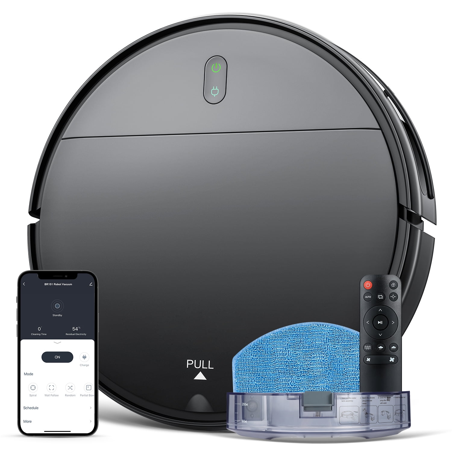 Lefant Robot Vacuum and Mop, Lidar Navigation, 4000Pa Suction Robotic  Vacuum Cleaner with 150Mins, Real-time Map, No-go Zones, Compatible with