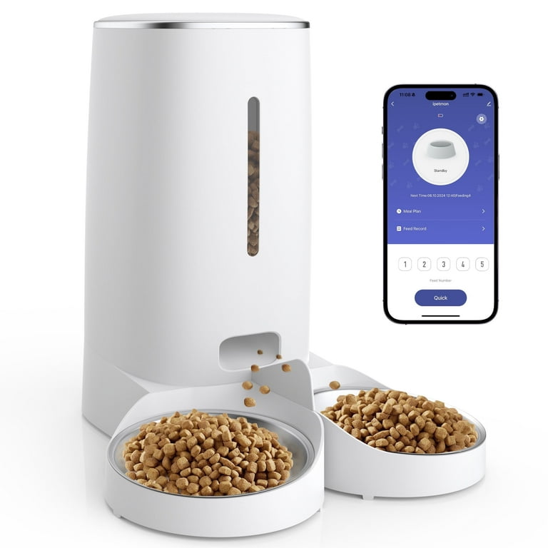 GOOVI Automatic Cat Feeder, 4L Programmable Timer Pet Food