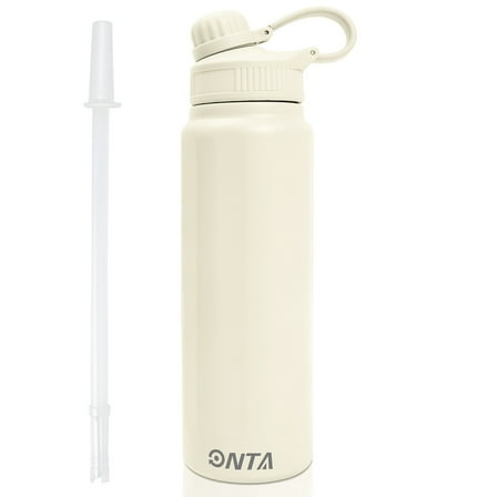 ONTA 28 Oz Insulated Stainless Steel Water Bottle with Straw, 8 Colors, for Gym, Camping, Hiking, Outdoor & School