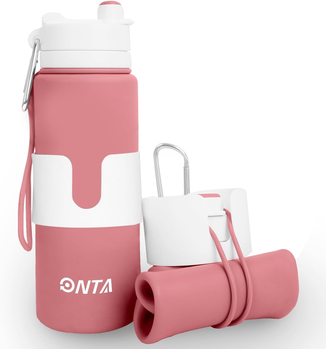 onta-collapsible-water-bottle-26oz-pink-leak-proof-bpa-free-walmart