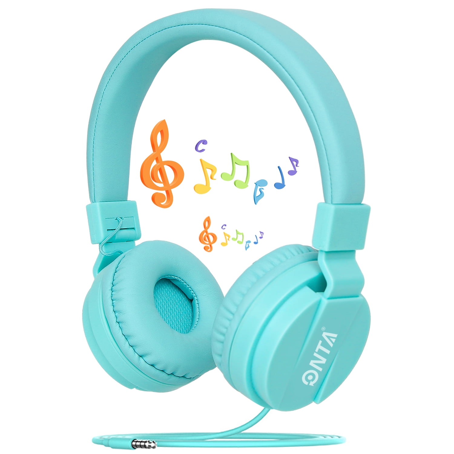 ONTA Kids Headphones for Boys Girls, Foldable Adjustable Stereo Wired