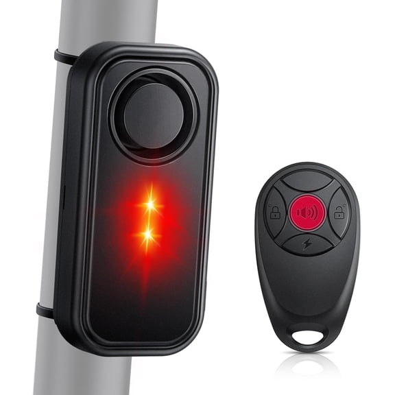 ONVIAN Car Alarm System, Ultra-Loud 113db Bike Alarm with Remote, IP66 Waterproof Anti Theft Car Device Vibration Motion Sensor, Bike Accessories for Motorcycle Moped Scooter Doors Window