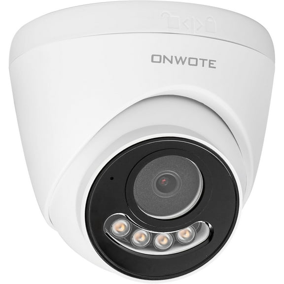 ONWOTE 12MP PoE IP Security Camera Outdoor, 2 Way Talk, Smart Color Night Vision, 4000x3000 12 Megapixels 30fps, 123 FoV, AI Detection, Commercial Wired Camera for Business, Add-on to PoE NVR System
