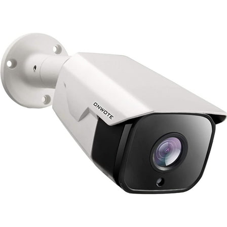 ONWOTE 4K 8MP PoE IP Security Camera, AI Human Vehicle Detection, 3840x2160P, 128 Field of View, Video Audio, Indoor Outdoor, Add-on Camera to PoE NVR System