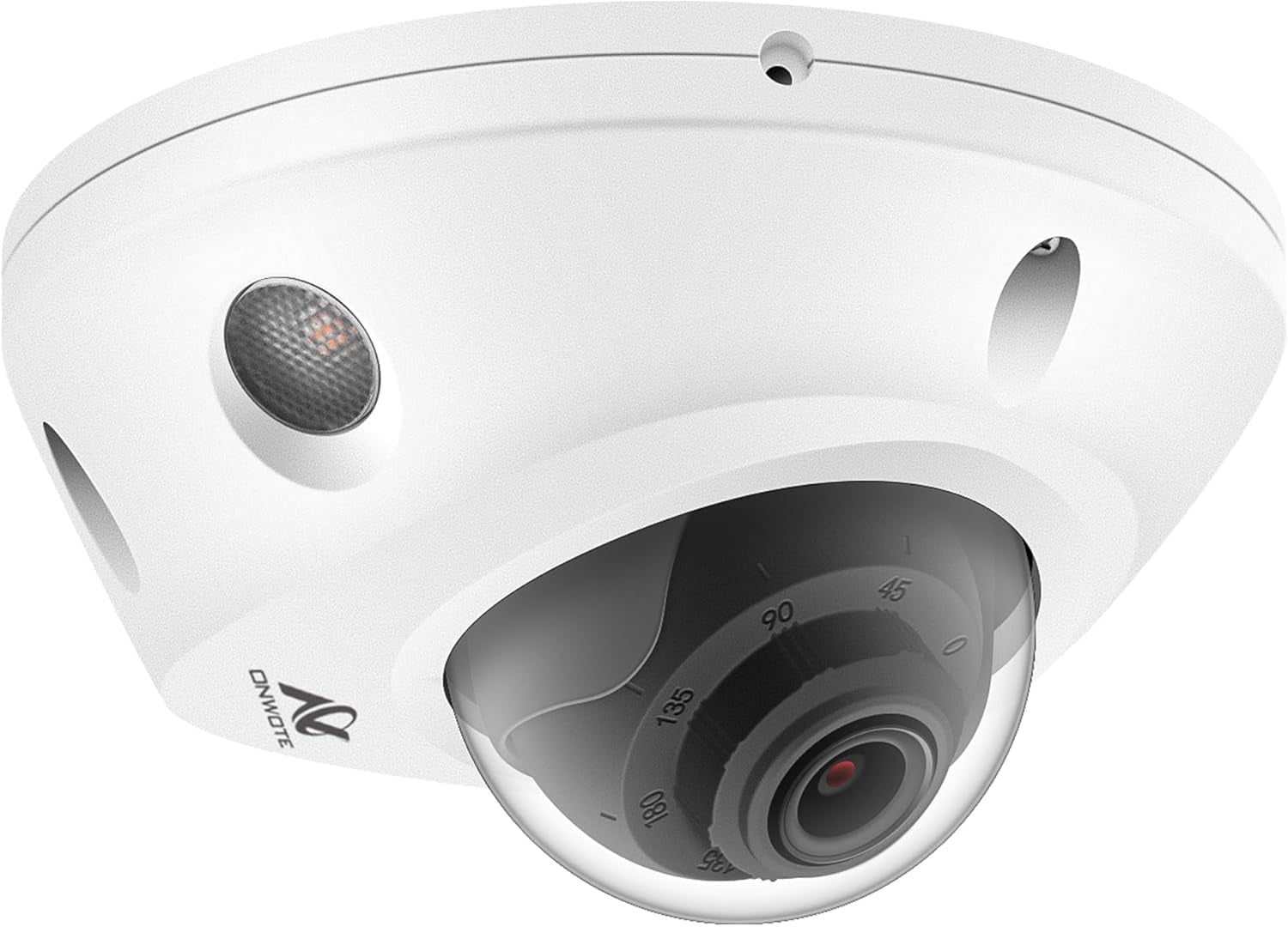 ONWOTE 4K 8MP PoE IP Security Camera Outdoor Dome, Vandal Proof IK10, 3840x2160 8 Megapixels, 134° Wide View, AI Human Vehicle Detection, Commercial Wired Camera for Business