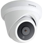 ONWOTE 4K 8MP UltraHD PoE IP Security Camera Turret, Smart AI Human Detection, 3840x2144 8.23 Megapixels, Capture Video Audio, Indoor/Outdoor, 100ft IR, Wide View Angle, IP66, Add on Camera