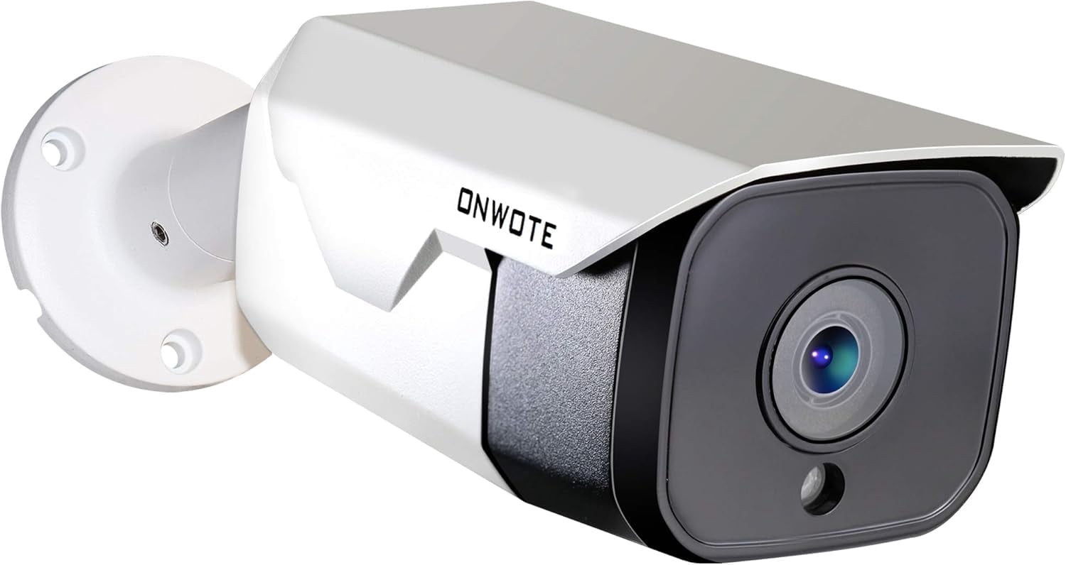ONWOTE 6MP Super HD PoE IP Security Camera with Audio, Smart AI Human Detection, 3072x2048 6 Megapixels, Indoor/Outdoor, 100ft IR, IP66, Add on Camera to PoE NVR or Switch