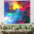 thumbnail image 1 of ONXE Boho Tapestry for Bedroom Aesthetic Pink Nature Art Room Decor Tapestry Multicolored Cloud Rainbow Tapestry Wall Hanging for Teen Girl Funny Large Posters for Living Room Dorm Decor (40"x60"), 1 of 6