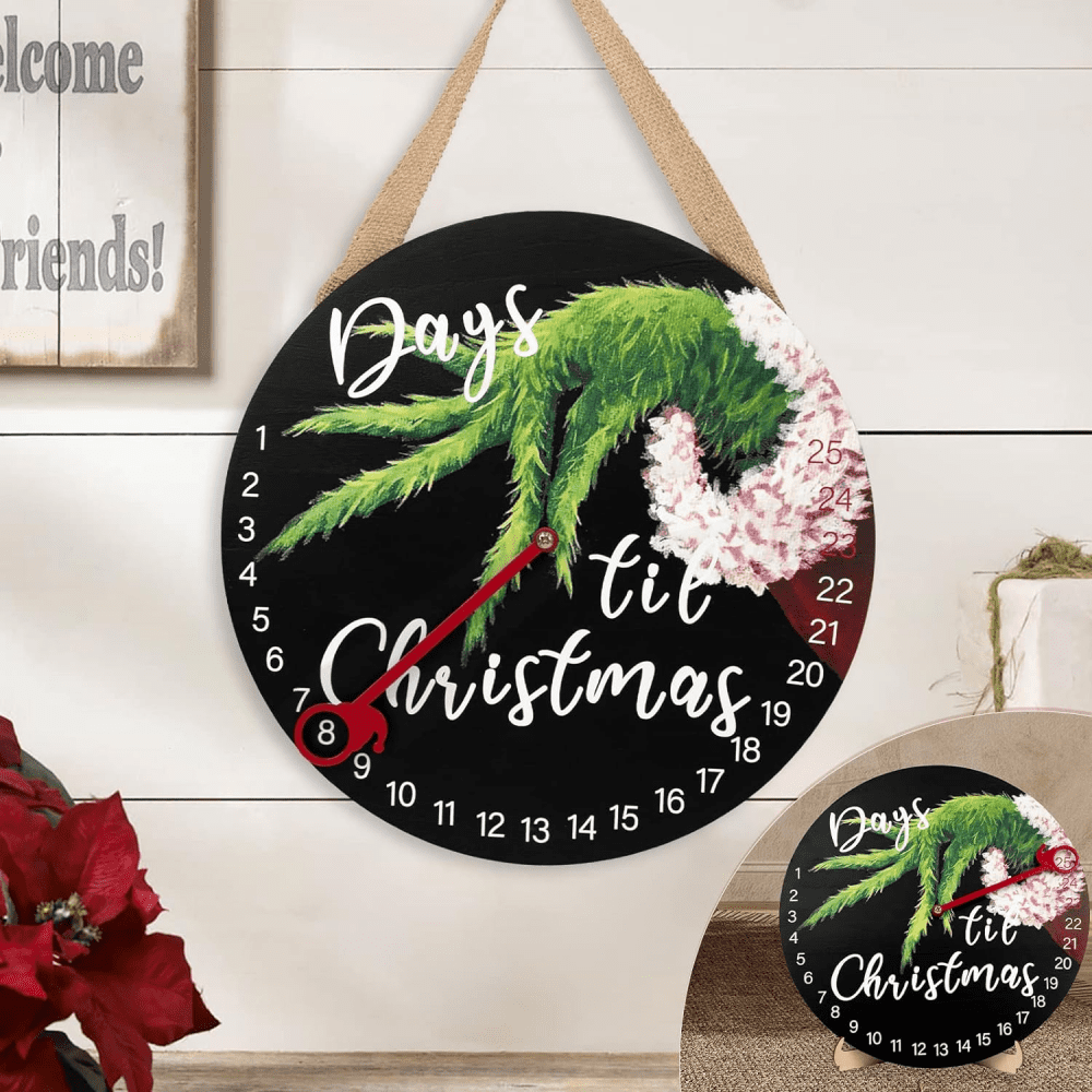 ONXE Grinch Christmas Decorations Indoor Christmas Countdown Advent