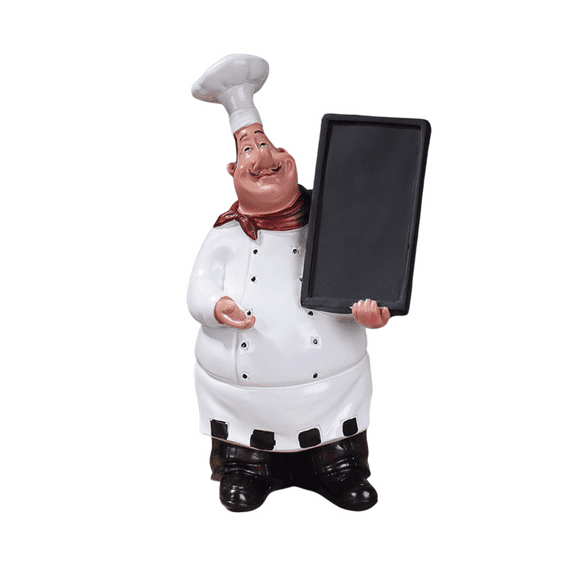 ONXE Italian Chef Figurines Kitchen Decor with Welcome Sign Board Plaque Home Kitchen Restaurant Decor