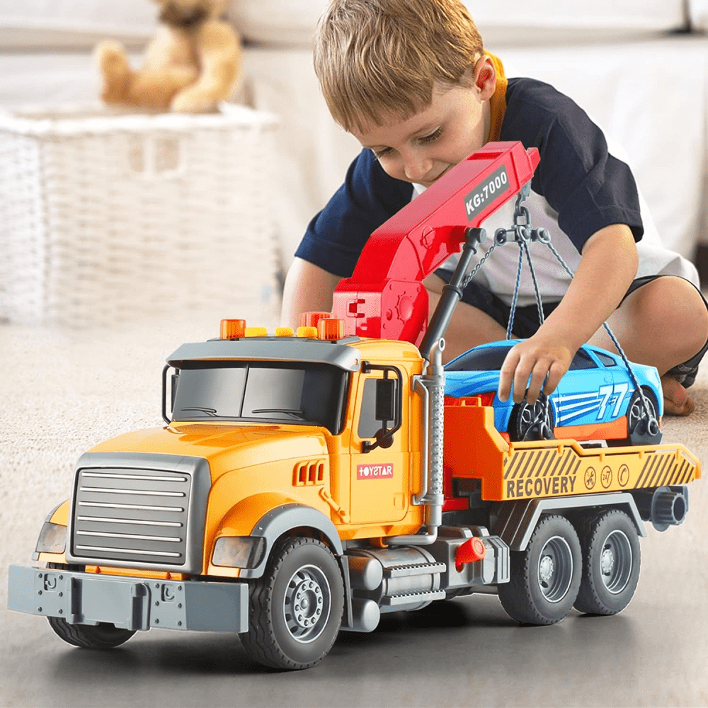 15 Large Tow Truck Toy,Friction Powered Transport Philippines