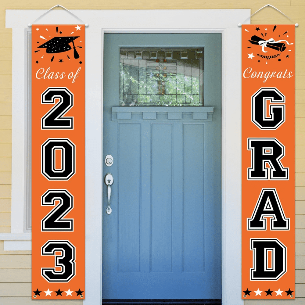 ONXE Party Decorations 2023 Orange and Black - Congrats Graduation ...